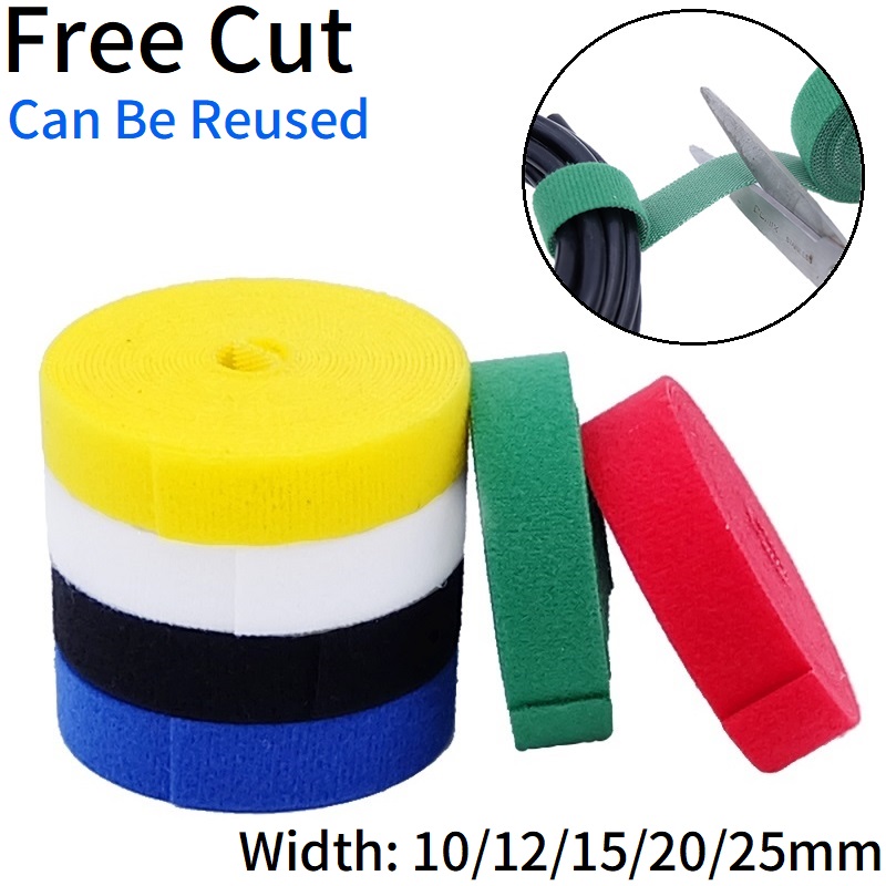 Gear Tie Reusable - 2/10M Cable Ties Reusable Loop Bundle