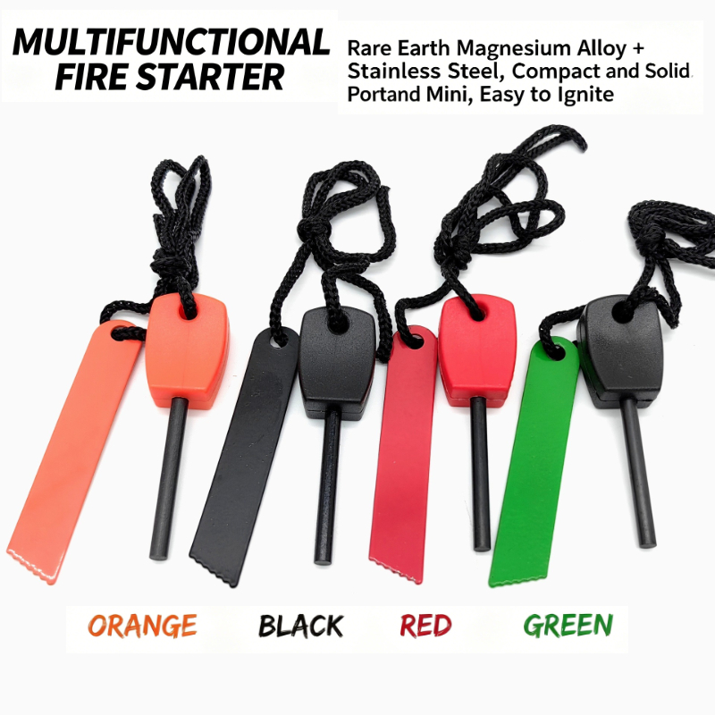 Ferro Rod Striker - Small Portable Fire Starter Magnesium Rod,