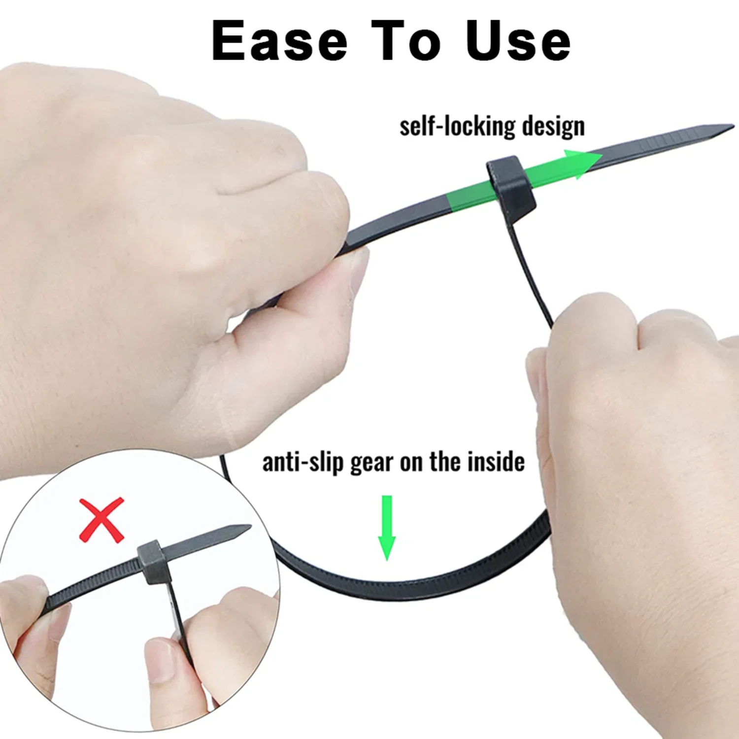 Nylon Cable Ties Reusable Self - огляд і ціна Gear Tie Reusable