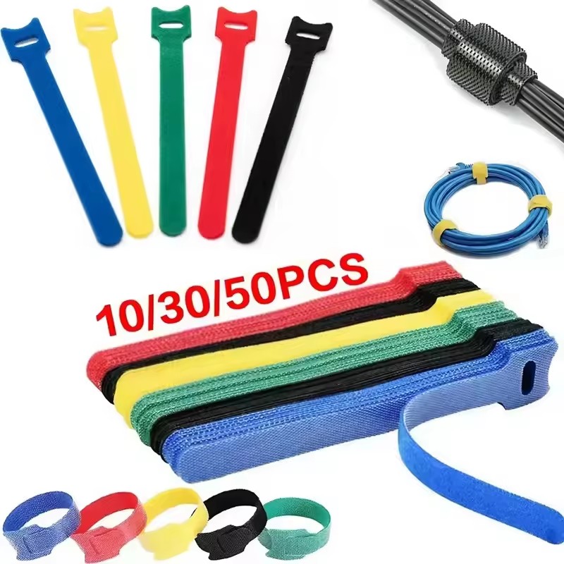 10/30/50Pcs Reusable Hook And  - огляд і ціна Gear Tie Reusable