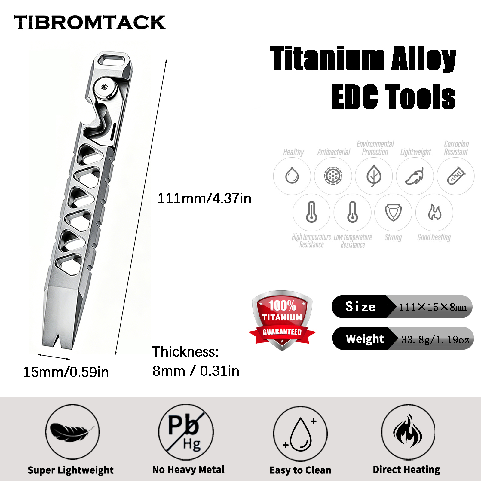 TIBROMTACK Titanium Multi-Func - огляд і ціна Edc Every Day Carry おもちゃ