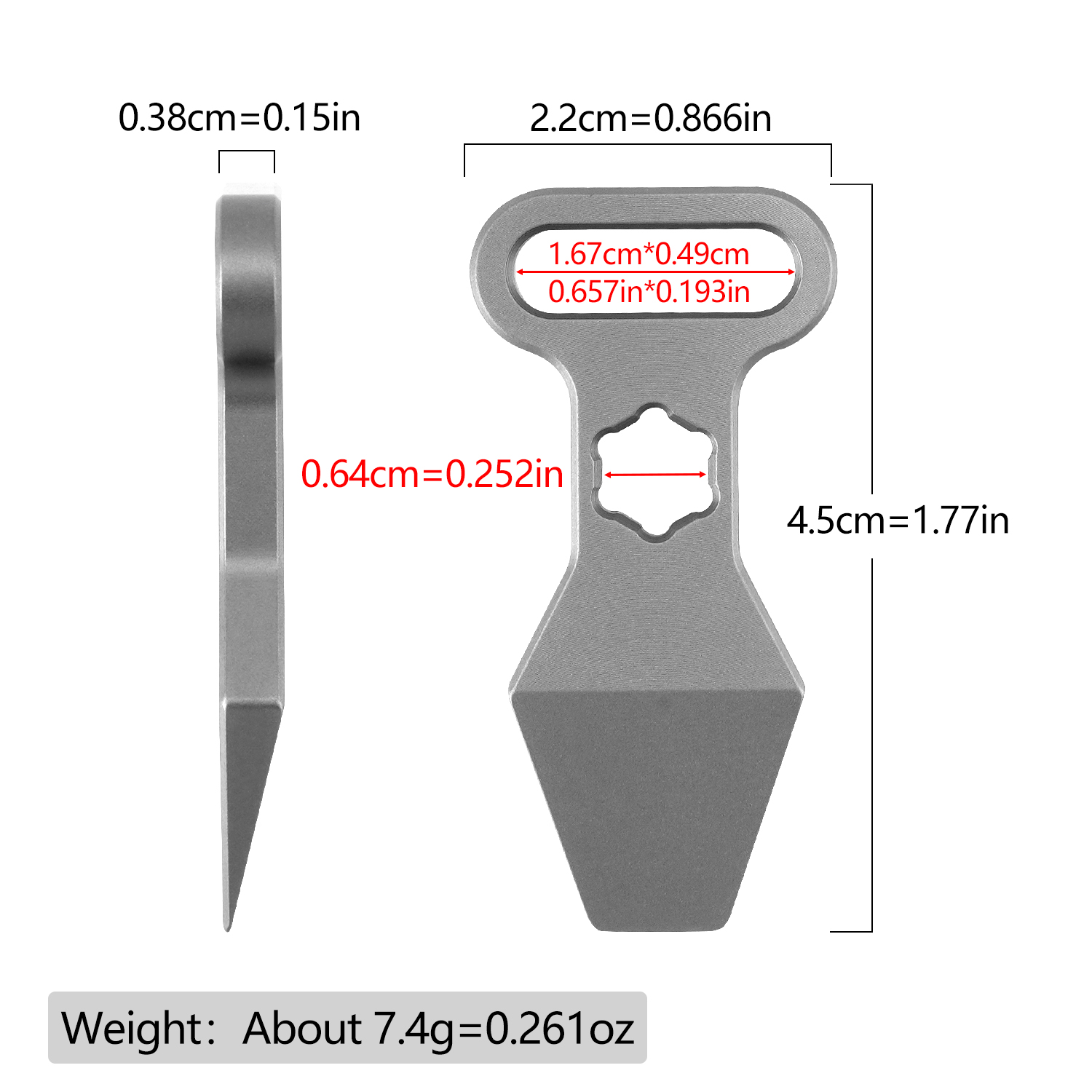 TC4 Titanium Alloy Keychain Pe - огляд і ціна Edc Day Carry