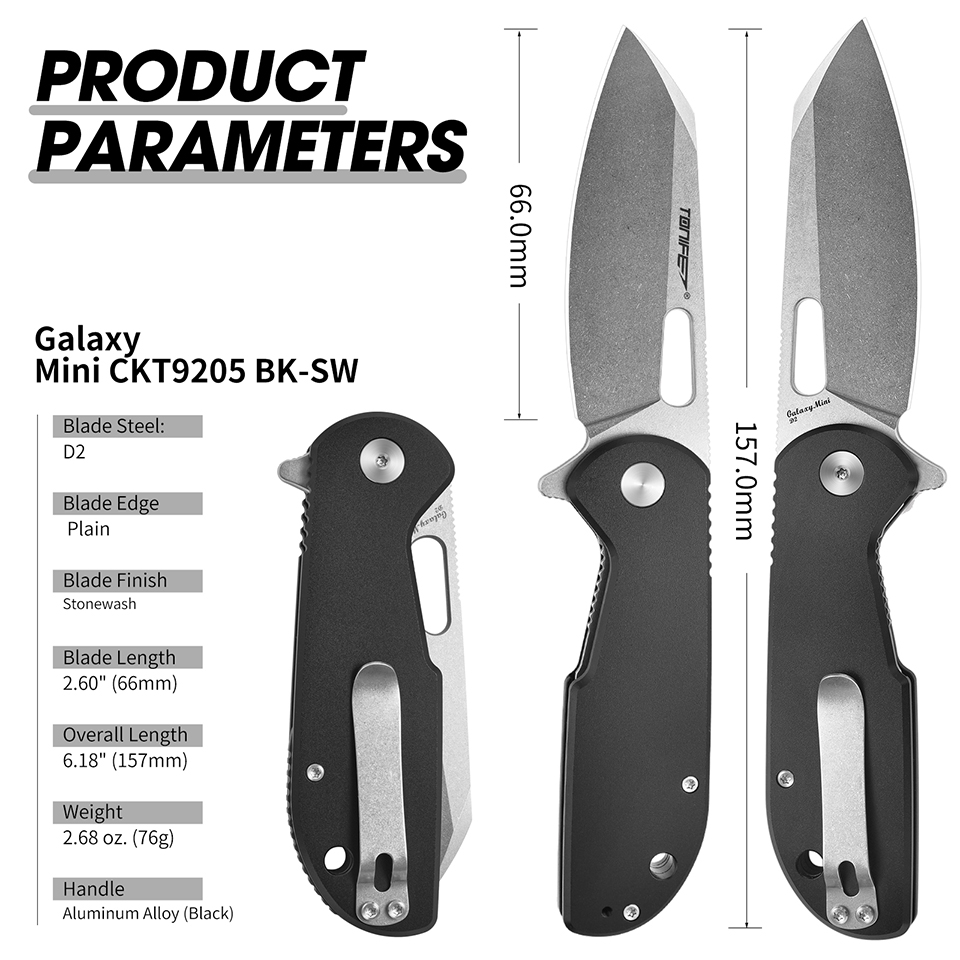 TONIFE Galaxy Mini CKT9205 Fol - огляд і ціна Edc Carry Pocket Knife