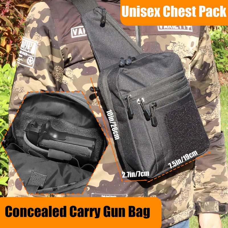 New Tactical Chest Bag Pistol  - огляд і ціна Edc Concealed Carry Backpack