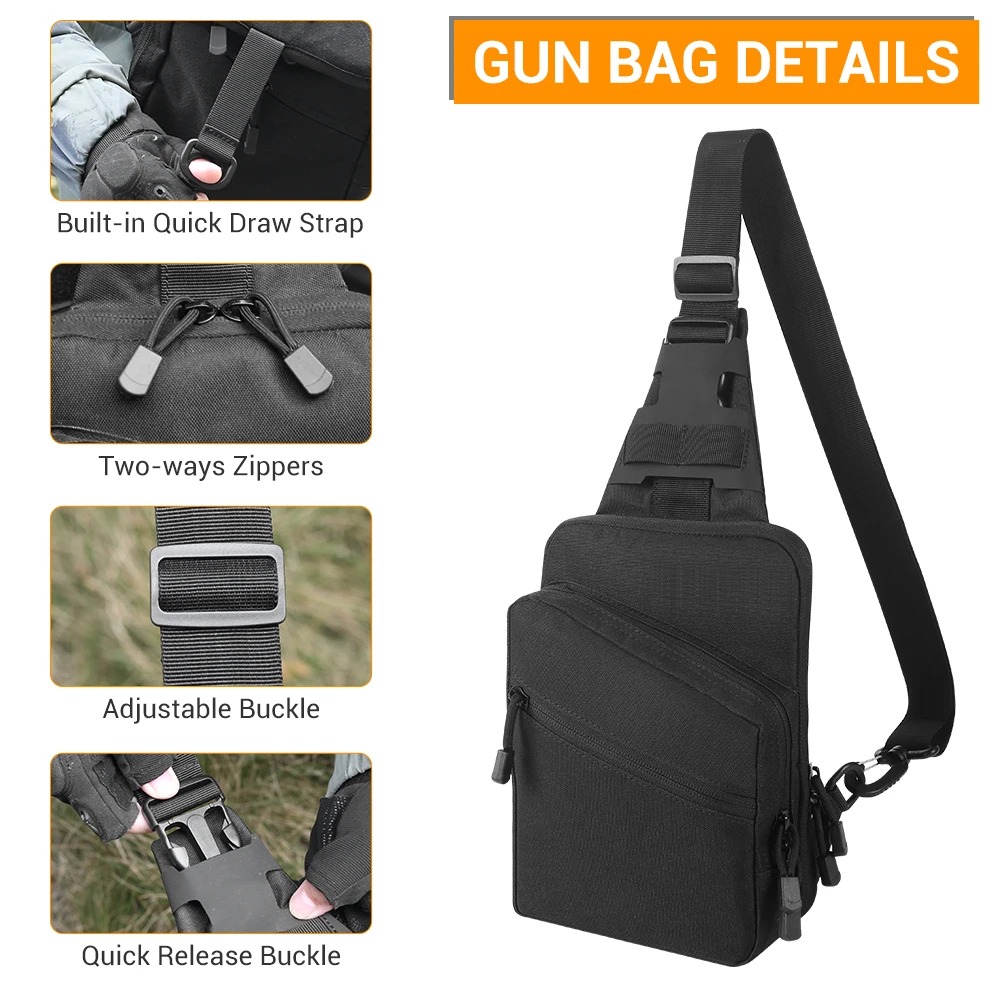 Tactical Pistol Gun Bag Concea - огляд і ціна Edc Carry Pistols