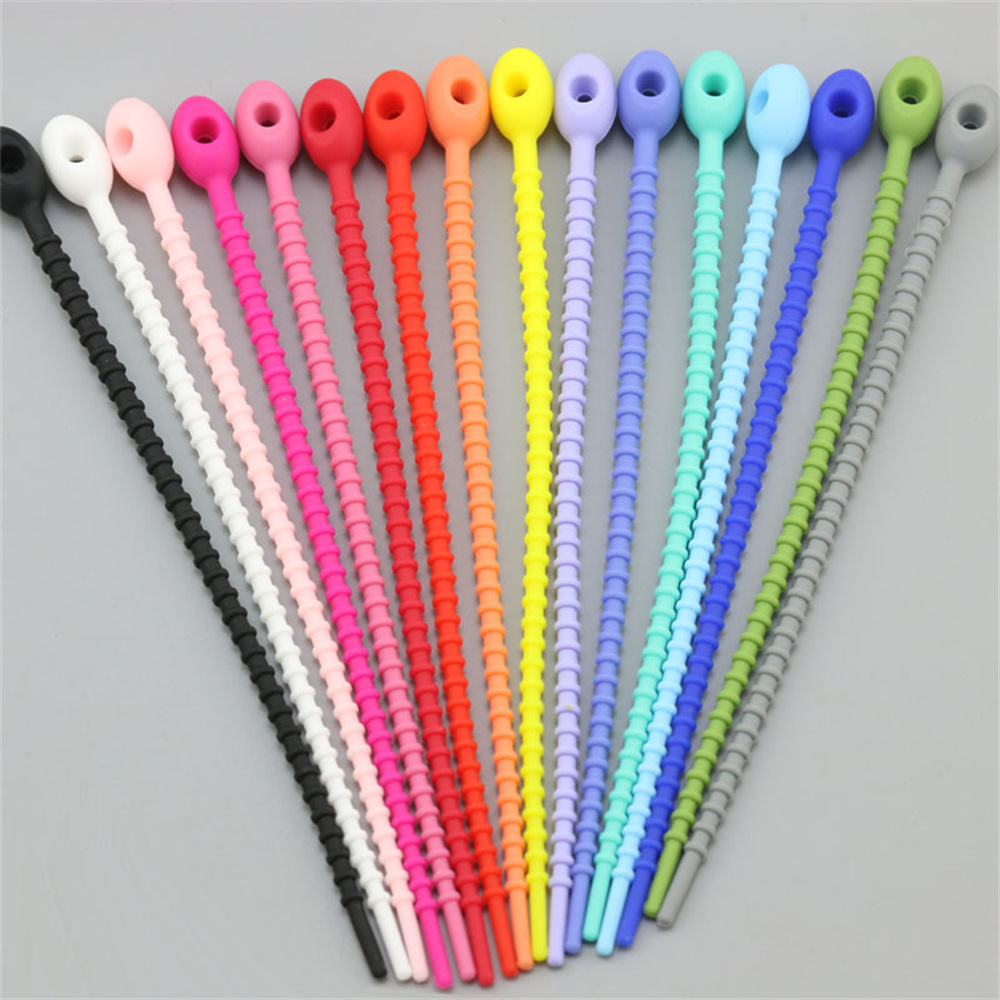 10Pcs/Lot Multi Color Silicone - огляд і ціна Gear Tie Reusable